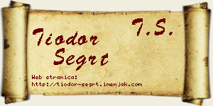 Tiodor Šegrt vizit kartica